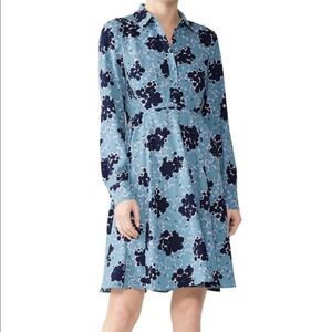 Kate Spade Blue Long Sleeve A-Line Dress